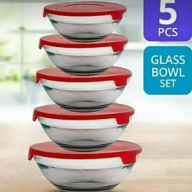 Kim Glass Mangkuk Set  / Bowl Set + Extra kardus