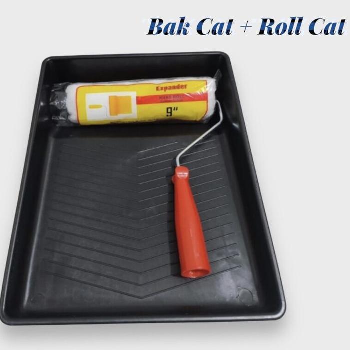 Paket alat cat, Bak Cat + Roll Cat 9 inch Termurah