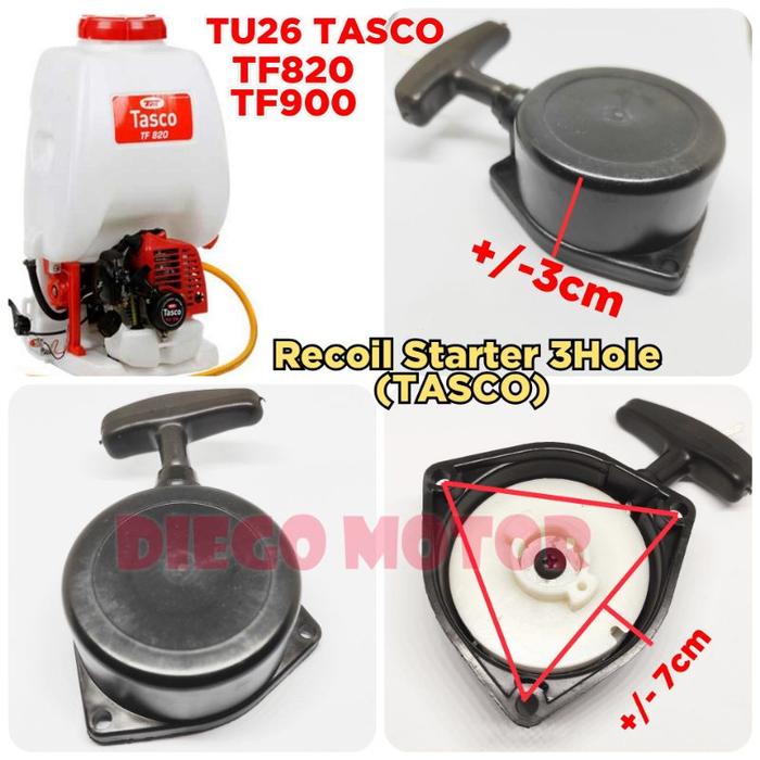 TF820 TF900 Recoil starter Tarikan Engkol Mesin Semprot Hama 2tak TU26 Tasco