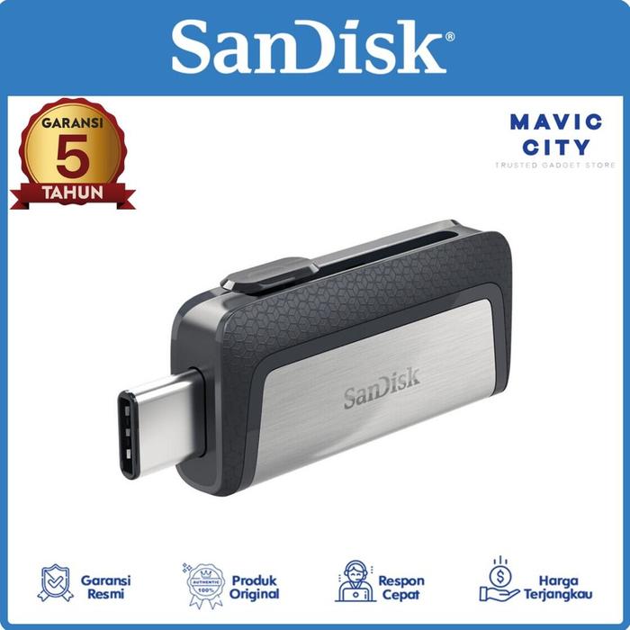 Sandisk Flashdisk OTG Dual Drive Type-C 64GB Laptop/PC TWC Store