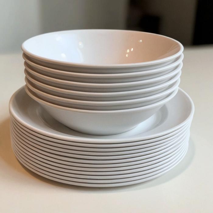 12 PCS MELAMIN PIRING MANGKOK TEBAL 1 LUSIN TAHAN PANAS MURAH WARUNG MIE SOTO SEMI MELAMINE RAMEN BA