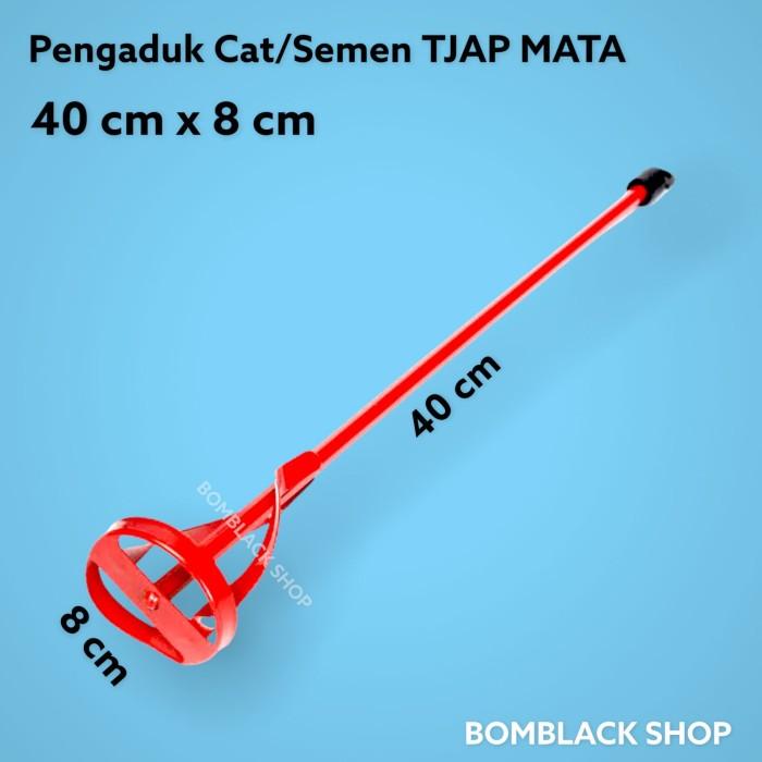 TJAP MATA Alat Pengaduk Cat Semen 40cm x 8cm Tongkat Aduk Semen Mixer