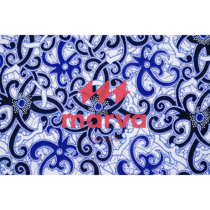 Kain Batik Meteran Premium Bahan 100% katun motif kantil ungu  by Marva textile