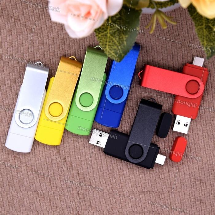UORRIS Flashdisk OTG Type C USB 2 in 1 Dual-port 128G/32GB High-Speed Reading