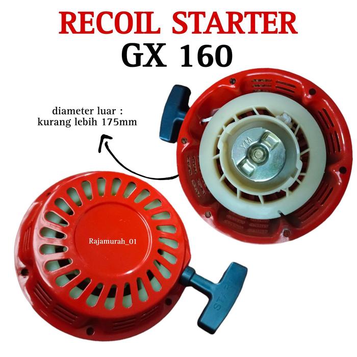 Recoil Starter / Engkol Mesin GX 160 dan GX 200 Recoil Starter Generator Bensin Suku Cadang