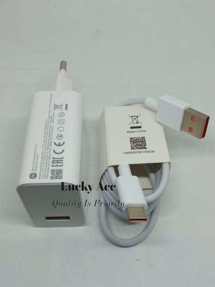 Charger Turbo Xiaomi 33 WATT Watt Type C Fast Charging Xiaomi Redmi Note 9 PRO / Redmi Not 8 Pro / R