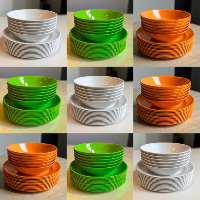 12 PCS PIRING MANGKOK SEMI MELAMIN MELAMINE MIE SOTO SEMI MELAMINE RAMEN BAKSO JEPANG SET