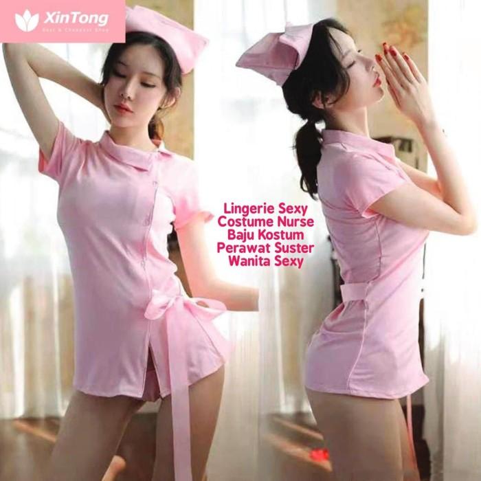 Lingerie Sexy Costume Nurse Baju Kostum Perawat Suster Wanita Sexy