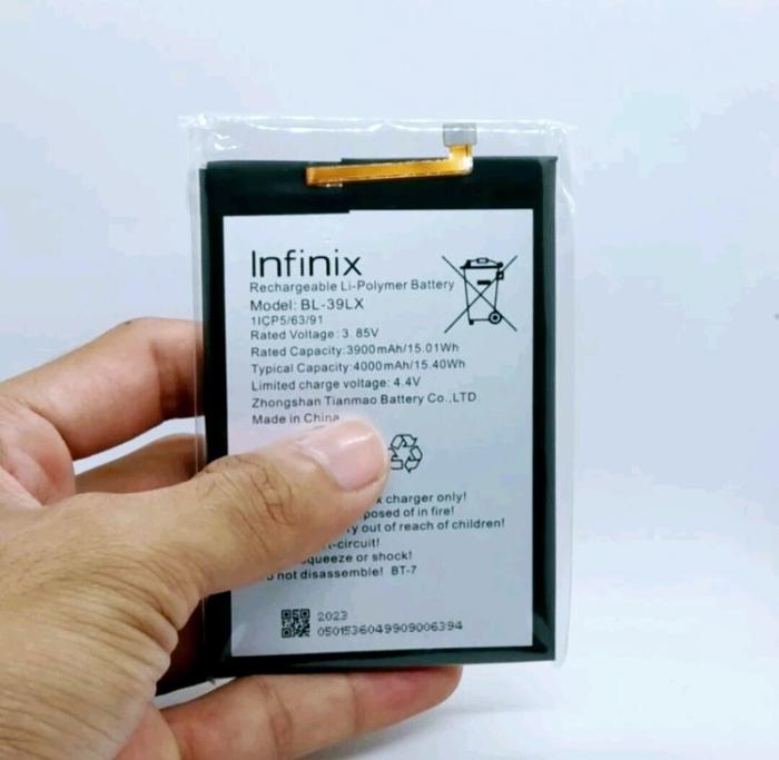 Original 100% Baterai Batre Hp BL39LX For Infinix S5 - S5 Lite - Smart 4 - Smart 4C X652 X652B X653