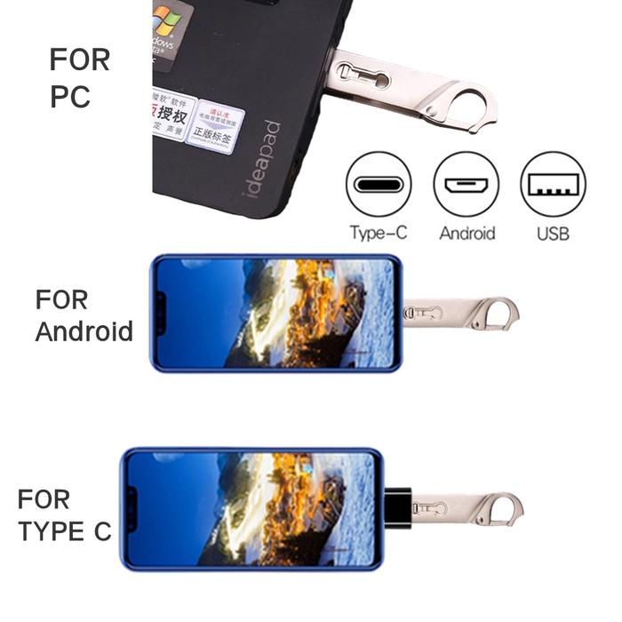 HP original /Flashdisk otg type c 3.0 usb High Speed 2TB 1TB asli Bahan Metal Anti Air
