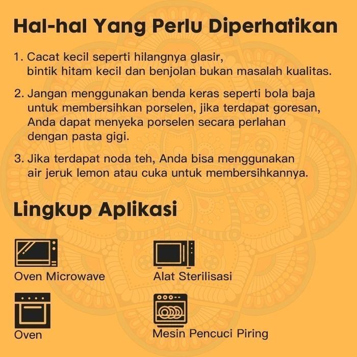 SNI Hampers Parcel Mangkok Piring Keramik Set / Mangkuk Sovenir Bohemian Style Hampers