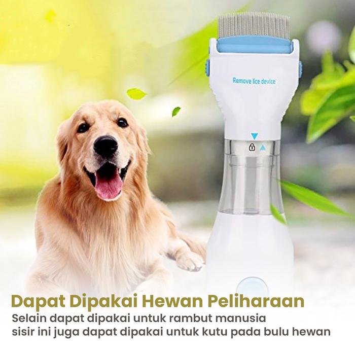 Sisir Kutu Rambut dan Telurnya Anak Elektrik 1 Set Lengkap Vacum Pembersih Ketombe