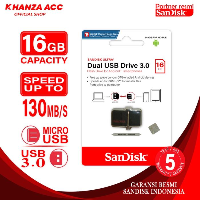 EXLUSIVE FLASHDISK SANDISK CRUZER BLADE DAN SANDISK DUAL DRIVE OTG 8GB 16GB 32GB 64GB