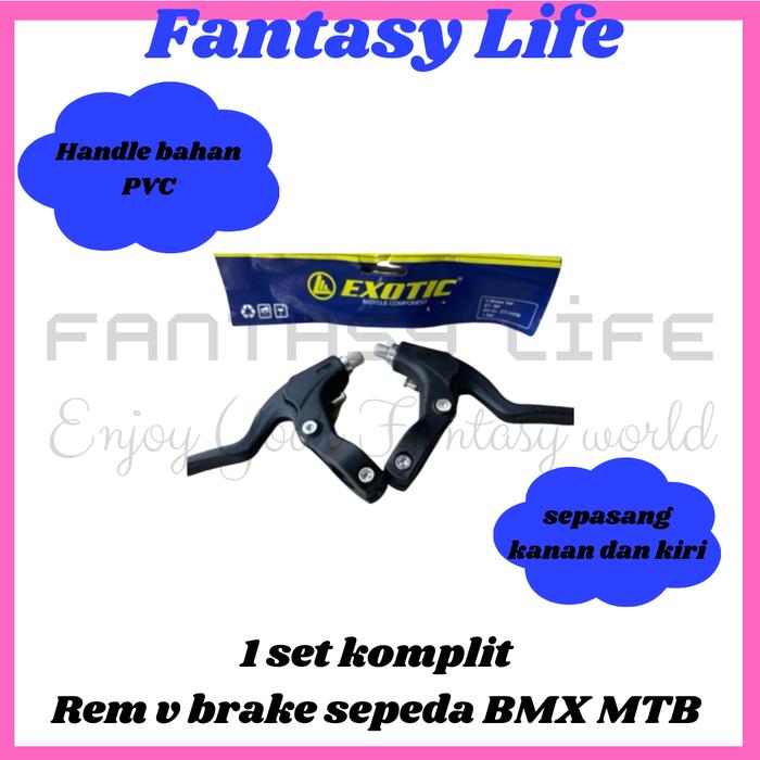 Fantasy rem set sepeda model v brake sepeda anak BMX federal