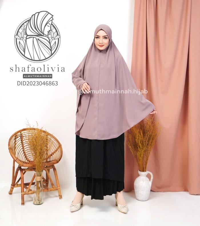 TERLARIS- BeeBeauty. HIJAB JILBAB WOLFIS MARYAM ADEM XXL NON PAD TALI SYARI JUMBO BS SHOLAT