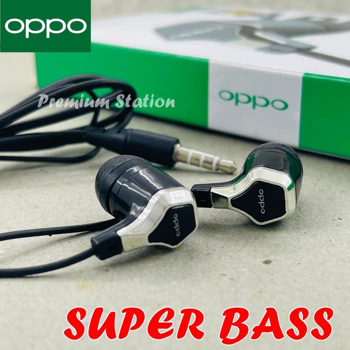 Oppo Headset BT-10 Super Bass Hitam For Oppo A1K, A3 , A3s, A5s, A5 2020 , A9X , A7 , A8 ,A9 , A9 20