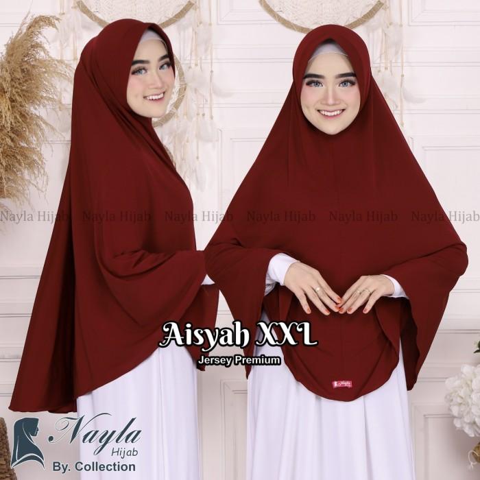 TERLARIS- BeeBeauty. Jilbab Instan Jersey Premium Hijab Bergo Aisyah Size XXL Nayla Hija'b