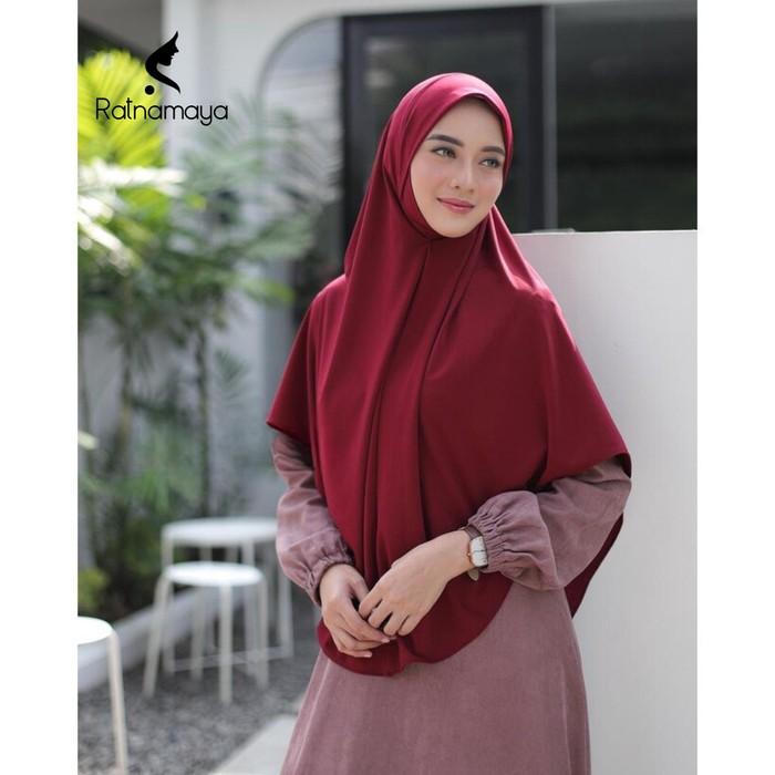 TERLARIS- BeeBeauty. Khimar instan bergo malaysia dagu size XXL jersey premium hijab khimar