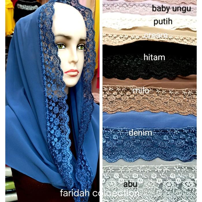 TERLARIS- BeeBeauty. Puspa series/hijab instan ceruty renda