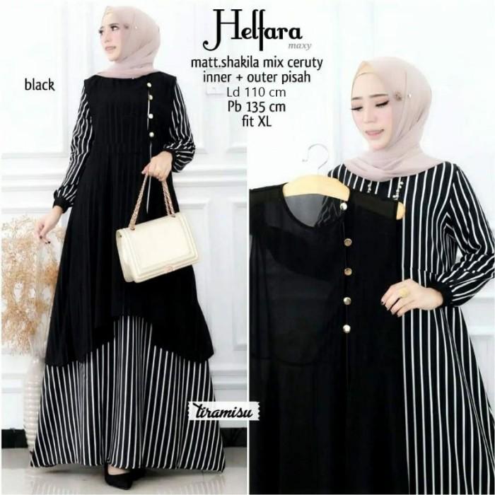 Helfara Gamis Wanita /Outher Shakila Ceruty Premium Termurah Gratis Ongkir