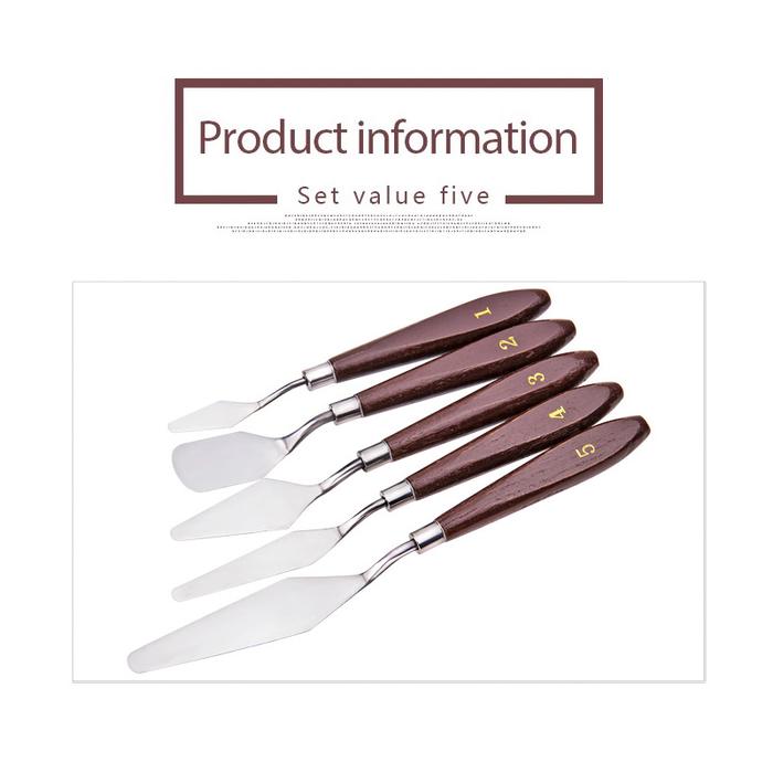 PALING MURAH 5pcs Pisau Palet Lukis Besi Spatula Lukis Painting Knife Pisau Palet Lukis LARIS