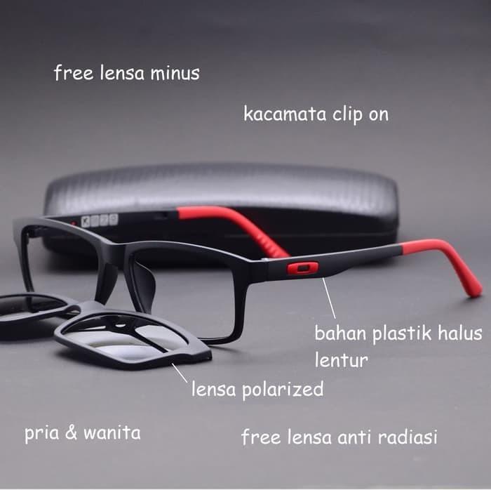 Ready- Kacamata clip on ox8004