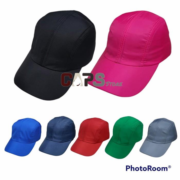 Ready- topi polos bahan parasut anti air topi sport topi pria&wanita