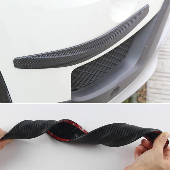 PALING MURAH 2pcs Bumper Guard Pelindung Bemper Mobil Carbon / Pelindung Bumper Depan / Pelindung Bu