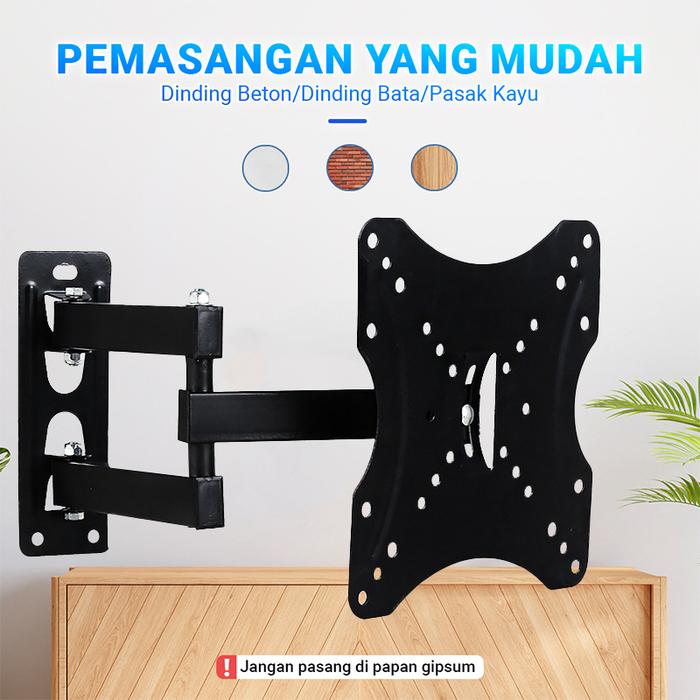 PALING MURAH Telescopic TV Bracket 14-42 Inch Bracket TV LED LCD Breket TV Briket TV Braket TV Gantu