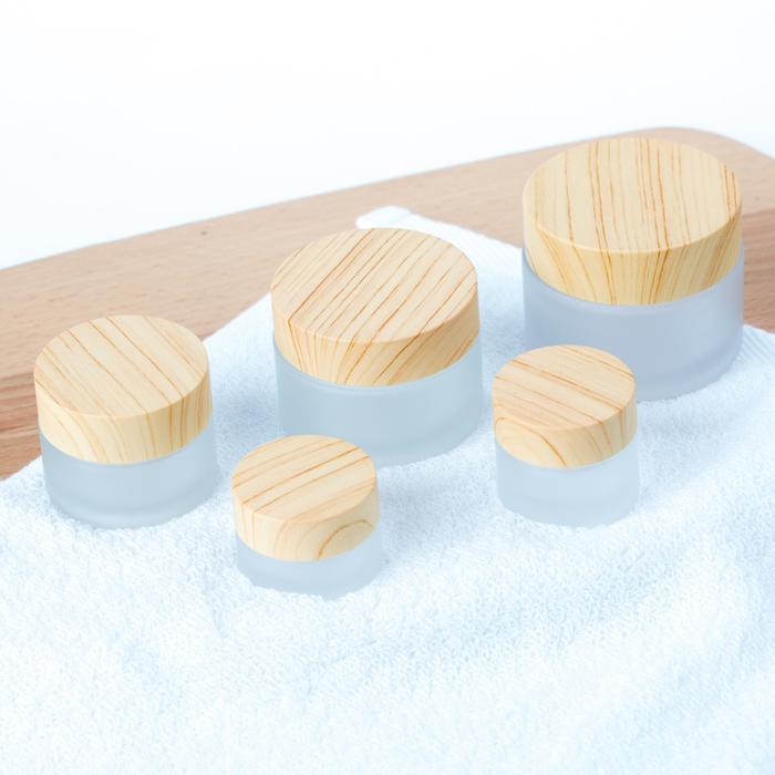 10pcs/lot 5/10/15/30/50g Frosted Glass Jar Skin Care Eye Cream Jars Pot Refillable Bottle Cosmetic C
