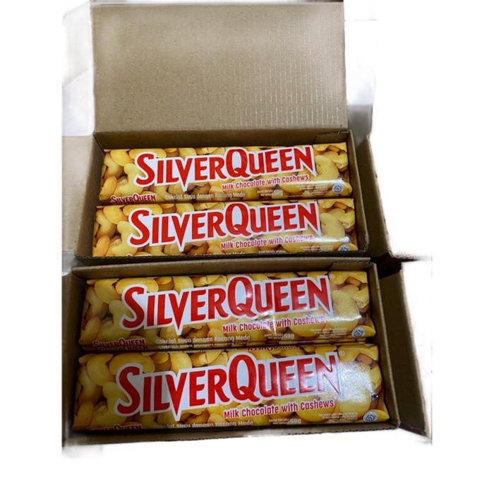 Silver Queen Cokelat Batang 1 Box 55 G X 10 Chocolate Coklat Camilan Cemilan Food Manis Snack Makana