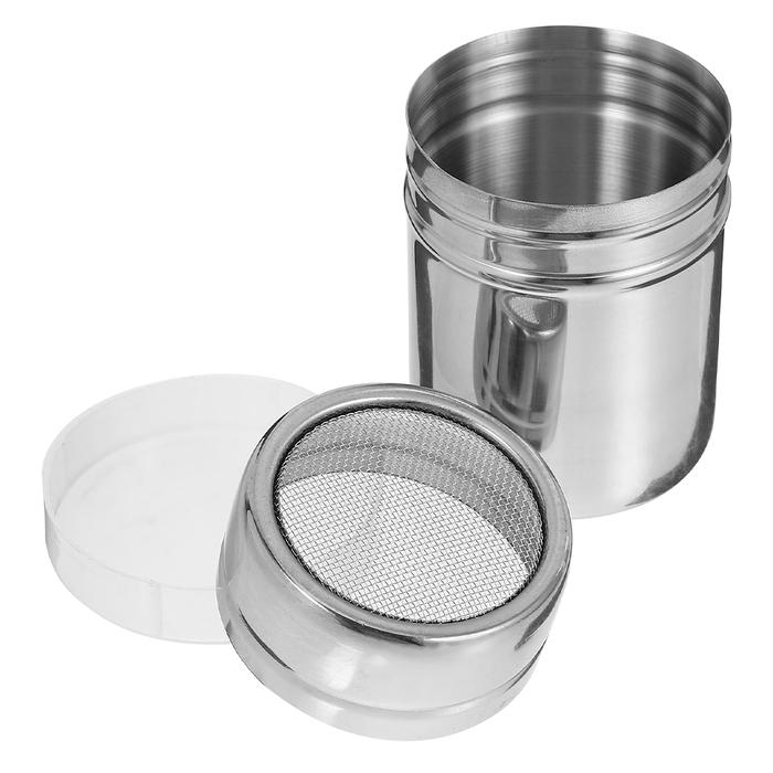 Coffee Sieve Shaker Stainless Steel Sugar Powder Flour Sifter Powdered Container Sprinkler Cocoa Pop
