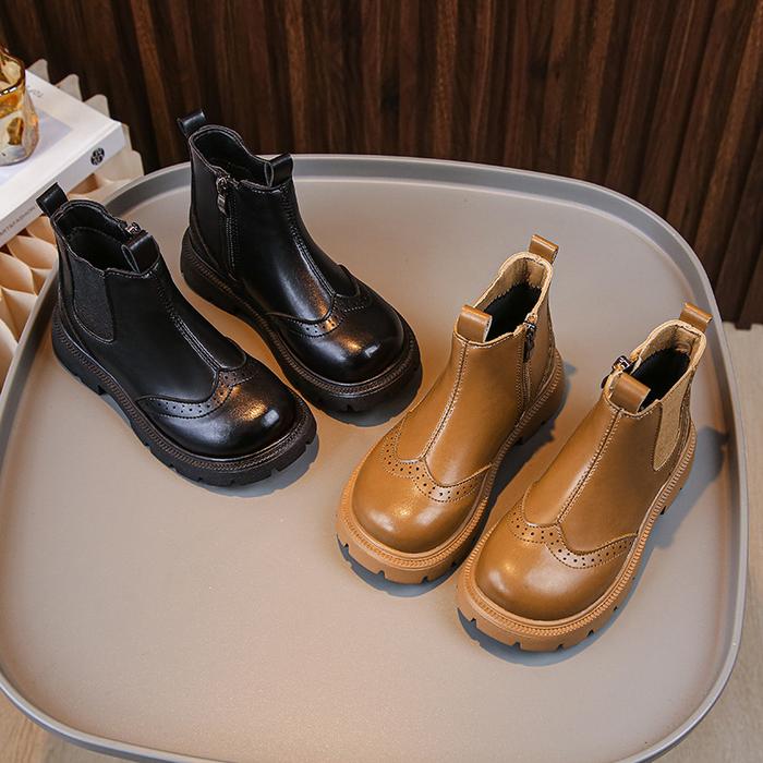 2023 Autumn and Winter Children Girls Chelsea Boots Versatile Sof