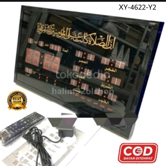 Jam Digital Led Jadwal Sholat Mushola Masjid Adzan & Iqomah Otomatis Tbk