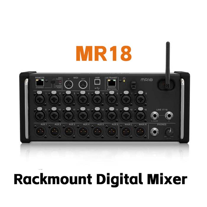 Air 1:1 MR12 MR18 Rack Mount Professional Digital Mixer Built-in Wifi DSP Audio Mixer DJ Recording S