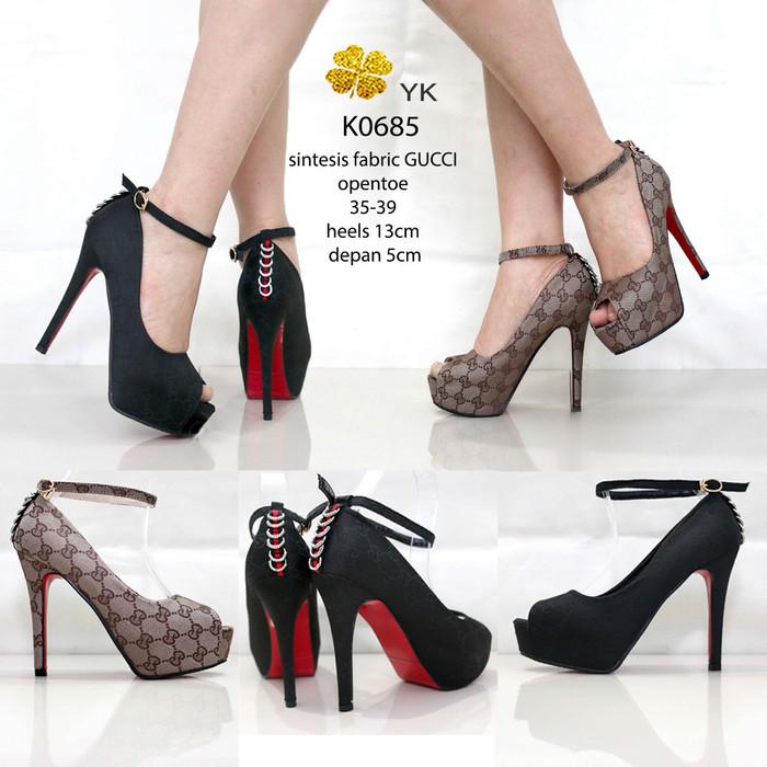 YKSHOES 0685 HIGH HEELS 13CM SEPATU IMPORT