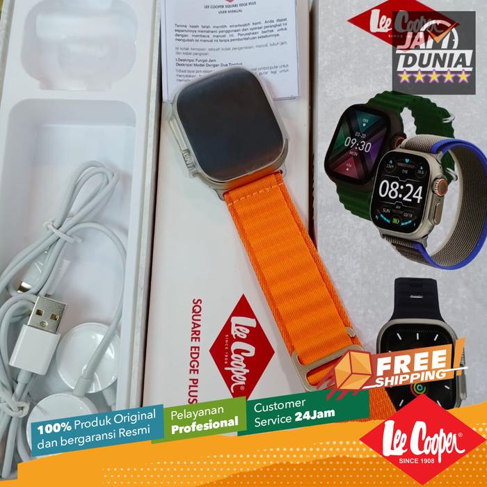 JAM TANGAN LEE COOPER SMARTWATCH SQUARE EDGE PLUS LEE COOPER WATCH NG