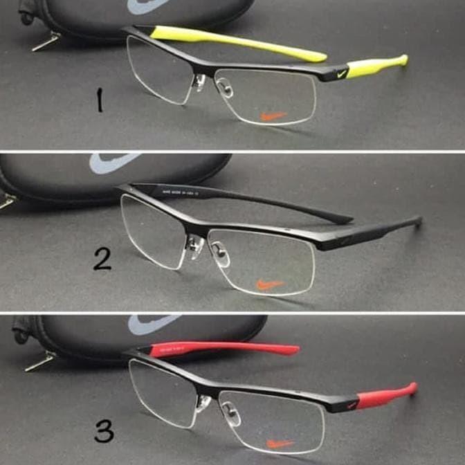 FRAME KACAMATA NIKE 7077 SPORT HITAM DARK BLUE