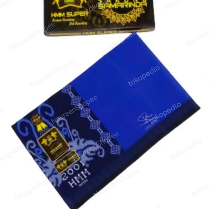 DIJUAL sarung samarinda pesantren HMM super - Biru, RandomlyTERLARISS