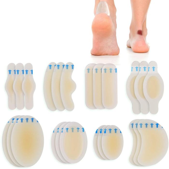 5pcs Foot Heel Sticker Hydrocolloid Heel Stick Band-Aid Foot Anti-Abrasive Foot Blister Acne Patch W