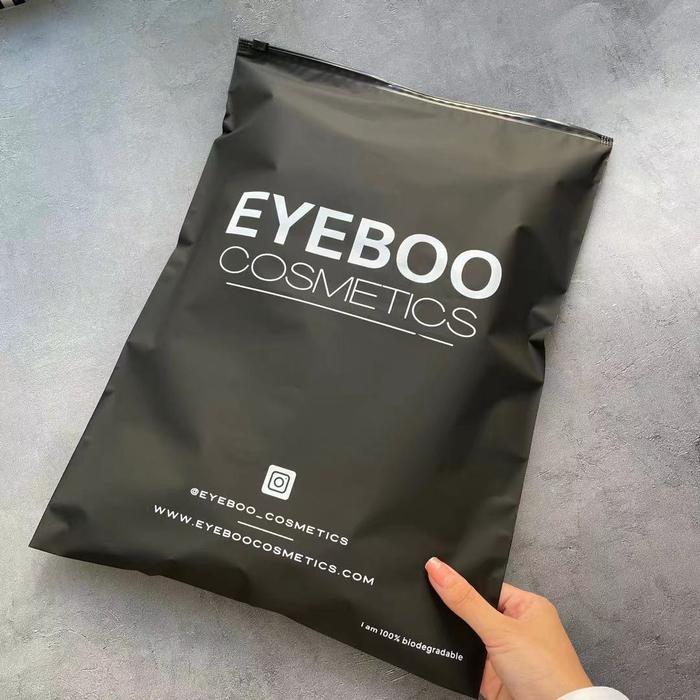 High Quality Matte Black Frosted Zipper Bag Custom Plastic Shipping T shirt Ziplock clothing packagi