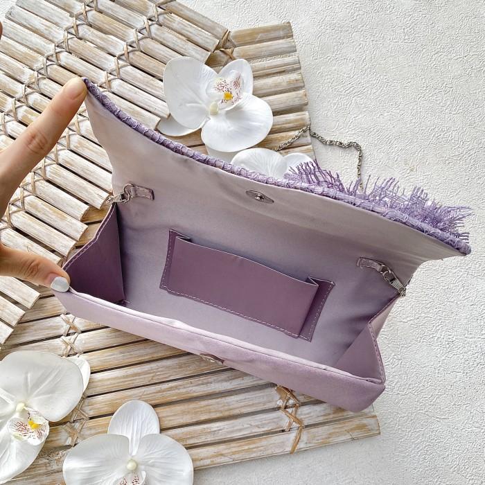 MATCHING SET PURPLE SELOP SANDAL SEPATU PESTA WANITA BLOCK HEELS & TAS CLUTCH AVEDA 6436