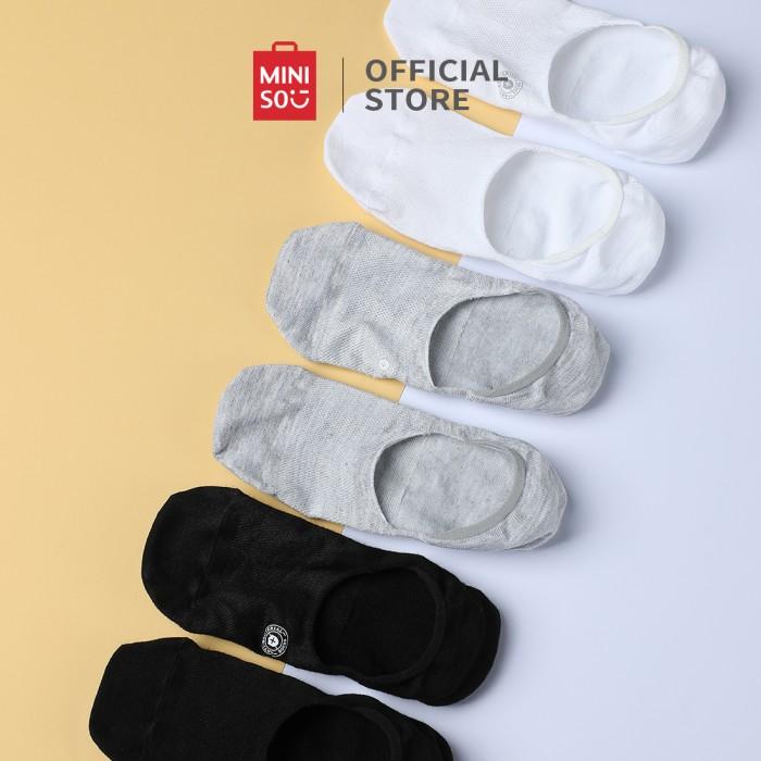 MINISO KAOS KAKI PRIA 3 PASANG ANTIBIOTIK SOCKS CASUAL SPORT KAOS KAKI