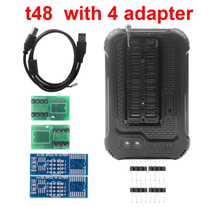 XGECU V12.67 T56 T48  Programmer 56 Pin Drivers ISP Support 21000+ with 30 adapter EMMC-ISP ADP_F48_