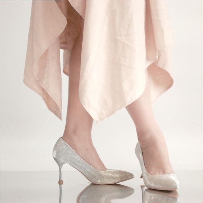YKSHOES 1789 HEELS 8CM PUMP HEELS GOLD SILVER PINK HEELS SEPATU PUMP