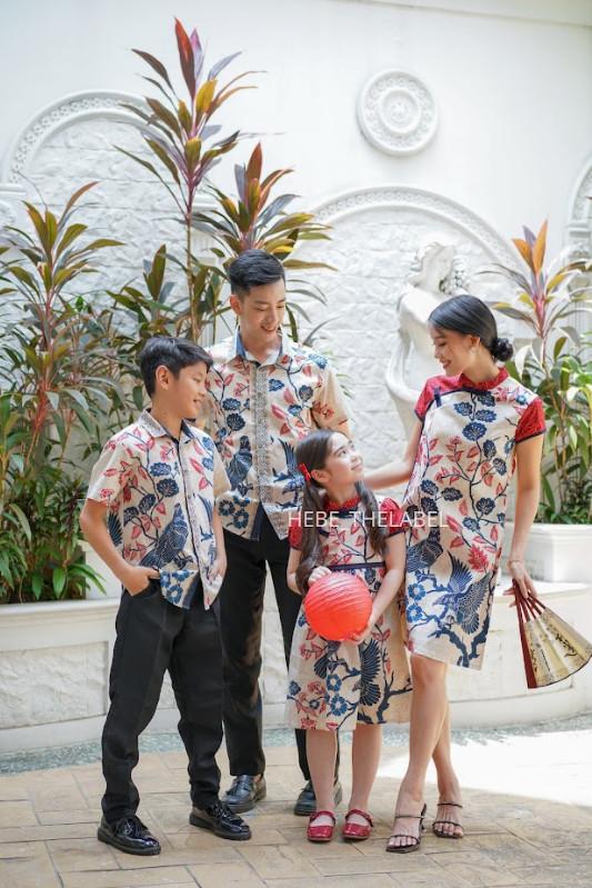 Akemi Batik Cheongsam - ( Available Couple Dewasa & Anak )