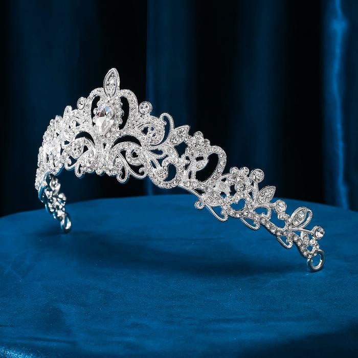 Rhinestone Crowns Tiaras Women Bridal Headdress Luxury Wedding Dress Sparkling Crystal Queen Princes