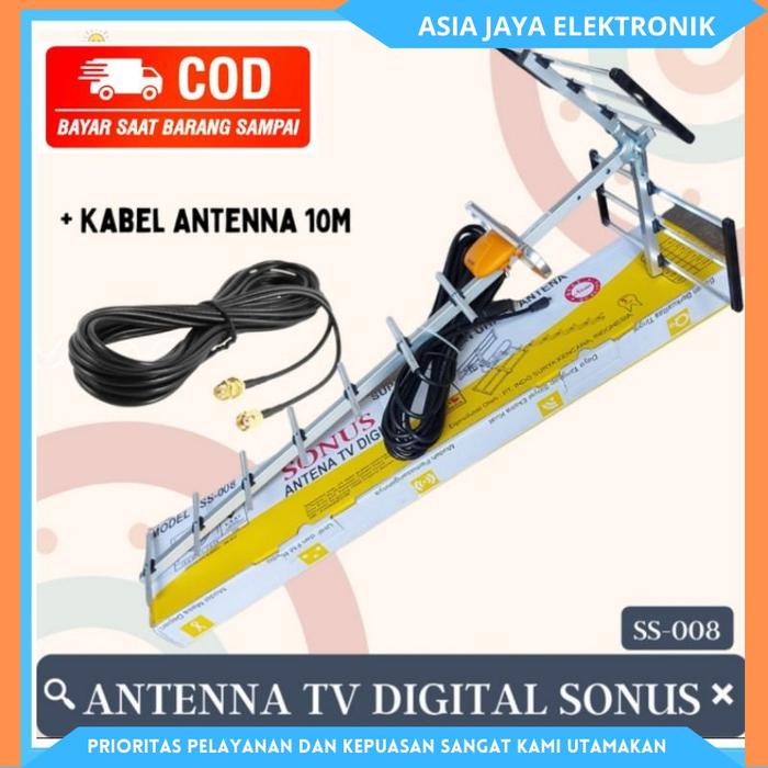 SONUS Antena Tv Digital Outdoor UHF SS-008+Kabel 10m