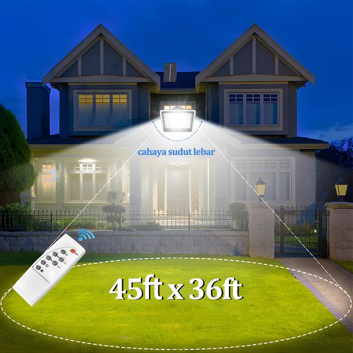 【Garansi 30 tahun】Lampu tenaga surya outdoor otomatis Lampu solar panel 0 Biaya listrik 24 jam Tahan