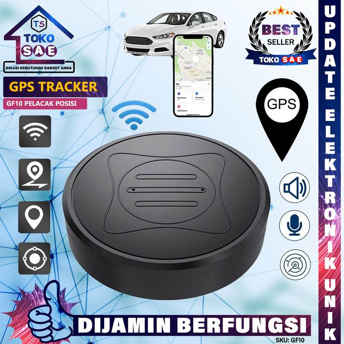 GF10 Mini GPS Tracker Car Mobil Motor Pelacak Pemantau Montoring Jejak Lokasi Posisi Tracking Locati